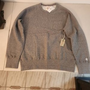 Mens Todd snyder crew neck sweater in Salt and pepper